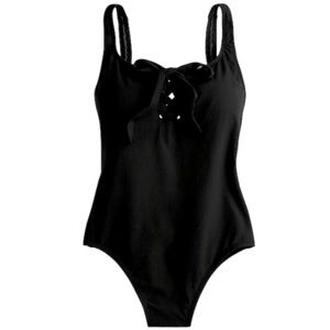 jcrew black one piece bathing suit